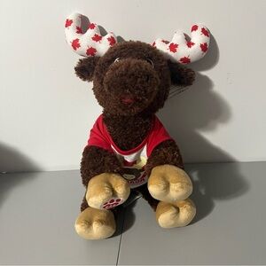 Build A Bear Brown Moose Red Maple Leaves Canadian Exclusive/Shirt
2019 NWT